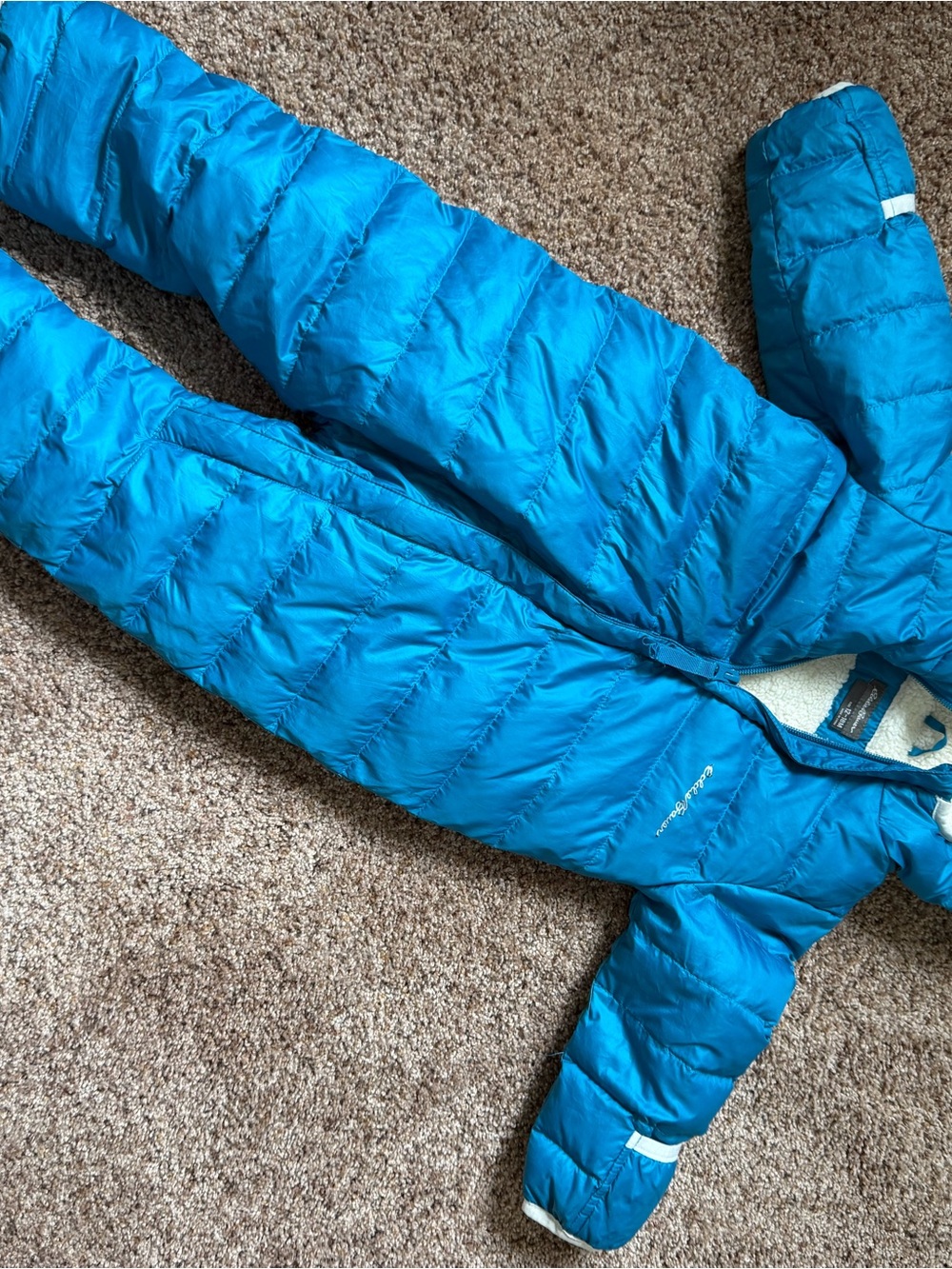 Eddie Bauer Bright Blue Puffy Kids Snowsuit